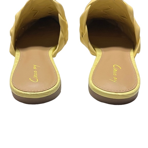 NEW Circus by Sam Edelman Olena Woven Mules size 8.5 Yellow - Picture 8 of 11